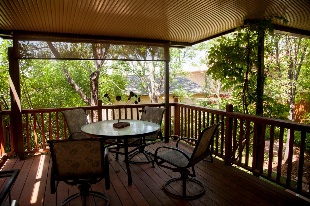 (Stella Yu |  The Salt Lake Tribune) Located at the foot of the state capitol building, the two-story historic home was rebuilt with a new roof, deck and patio cover. The 1,743-square-foot house has two bedrooms, one and a half bath, a livingroom with fireplace, a kitchen, a bar and a formal dining room.