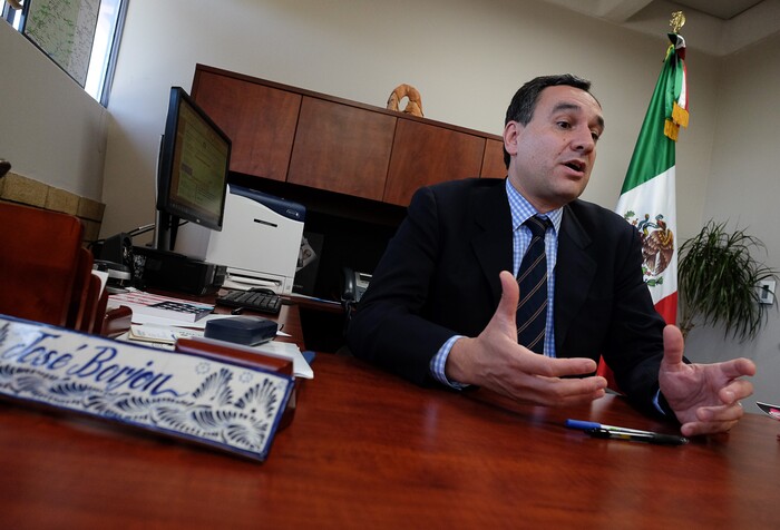 (Francisco Kjolseth  |  The Salt Lake Tribune)  Jos V. Borjn the Consul of Mexico in Utah talks about the efforts being made for DACA recipients following the announcement by President Trump that he would rescind the program for immigrant youth.  The consulate is offering free legal advice to DACA recipients, particularly the ones who need to renew it by the Oct. 5 deadline, and is covering the cost of the renewal. 