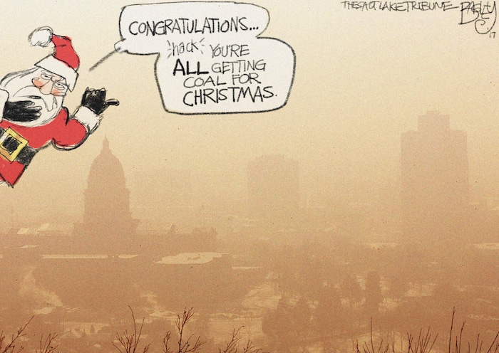 This Pat Bagley cartoon appears in The Salt Lake Tribune on Tuesday, Dec. 12, 2017.