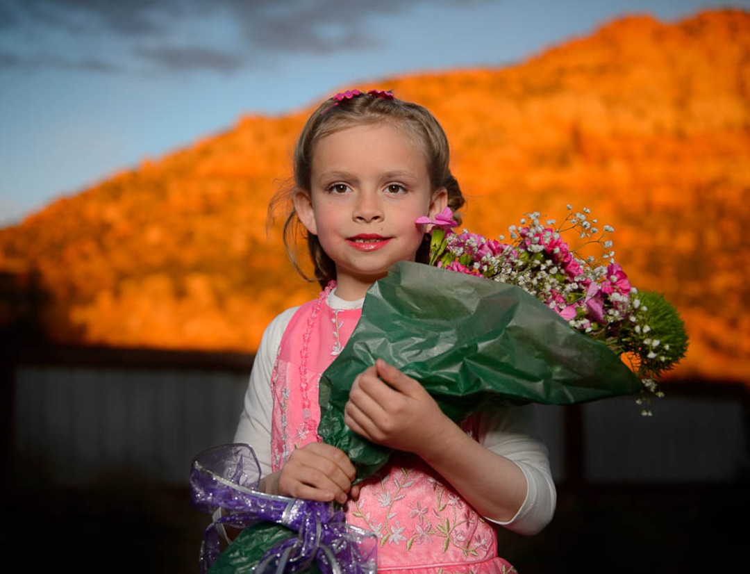 (Trent Nelson | The Salt Lake Tribune)  A princess party was thrown for several young FLDS girls in Colorado City, Ariz., Friday March 16, 2018, as a reward for reading books. Before the party, Kathy Bistline posed for a portrait.