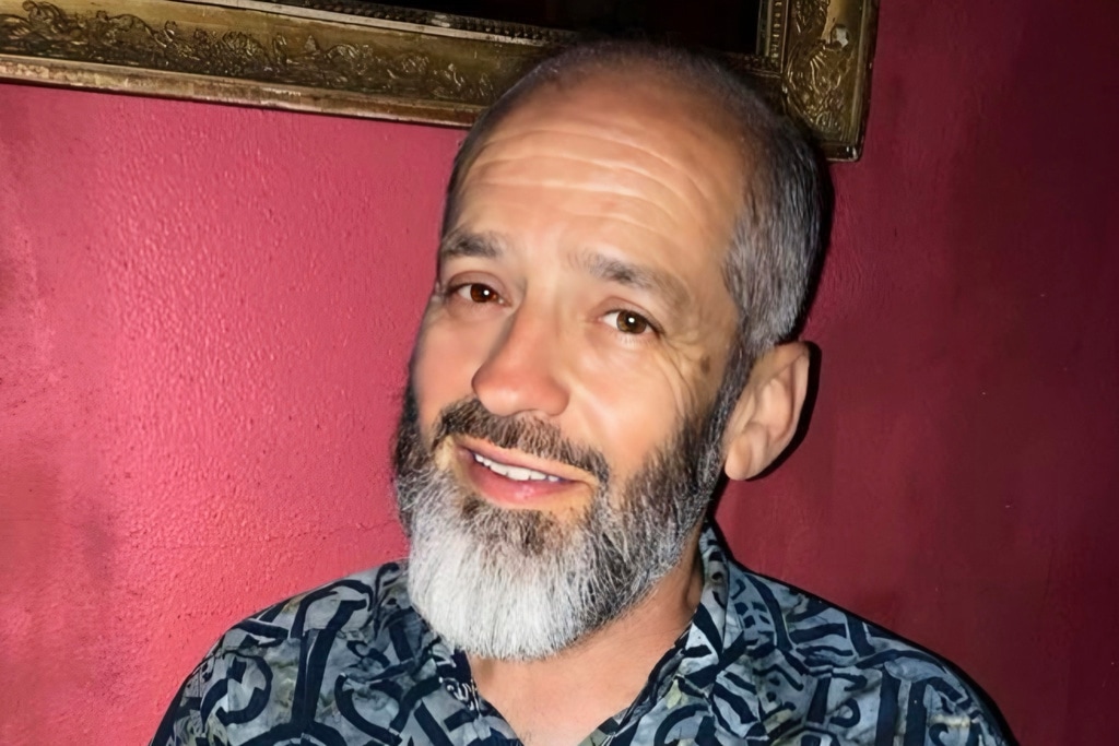 (Ruth Hendricks Brough via AP) James “Jimmy” Bernard Hendricks is seen on March 2022, in Austin, Texas. Hendricks was found dead in Arches National Park near Moab, Utah, on Aug. 1, 2023. Family members say Hendricks appears to have died from heat stroke while on a trip to spread his father’s ashes.