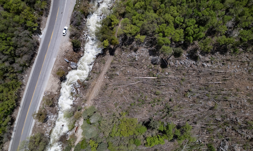 (Francisco Kjolseth | The Salt Lake Tribune) Avalanche debris fields illustrate a record breaking snow year up Little Cottonwood Canyon on Wednesday, May 17, 2023. Sandy officials declared a state of emergency related to flooding risk and mitigation on Wednesday, May 31, 2023.