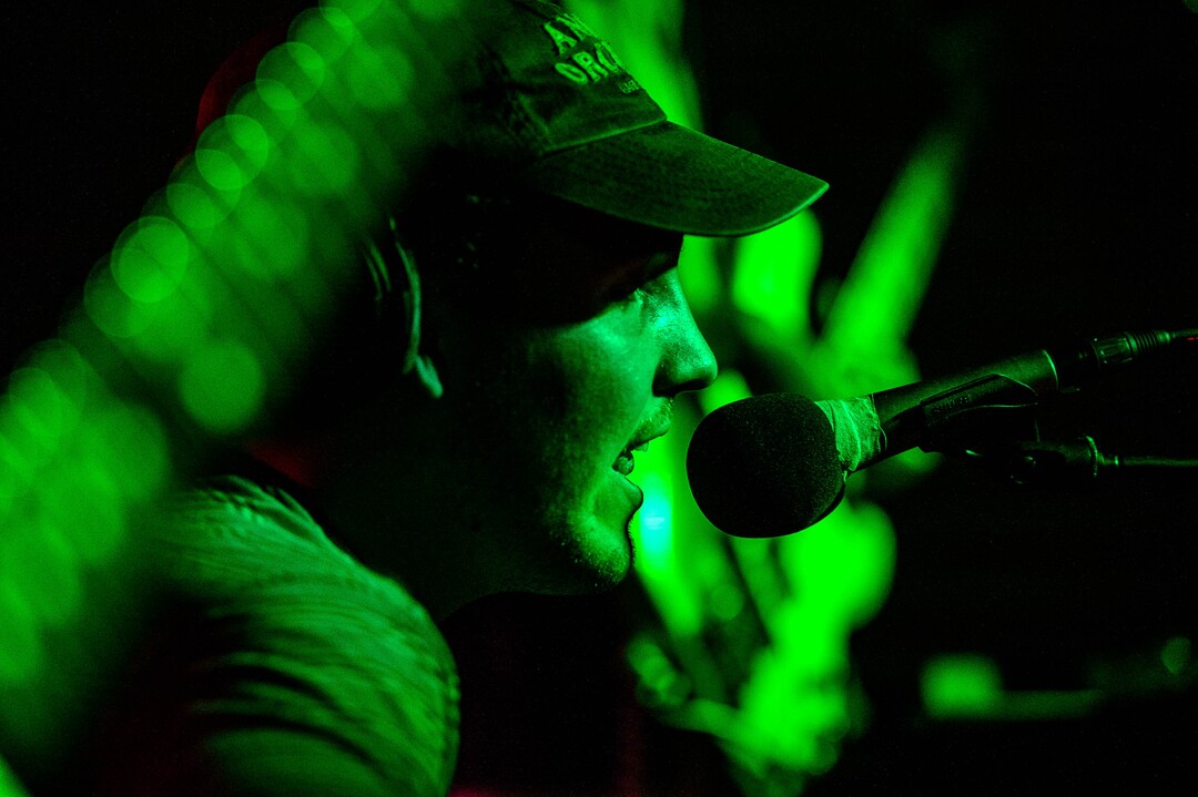(Trent Nelson  |  The Salt Lake Tribune)  Jack Rutter performs with his solo project Ritt Momney at Kilby Court in Salt Lake City on Monday June 24, 2019.