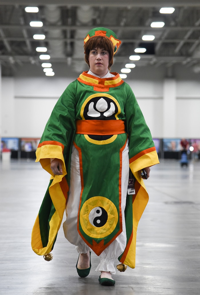 (Francisco Kjolseth  |  The Salt Lake Tribune)  Lindsey Lopez of Cedar Hills as Syaoran of Card Captor Sakura attends the start of FanX Salt Lake Comic Convention at the Salt Palace in Salt Lake City Thursday, Sept. 6, 2018, during the three-day pop culture convention.