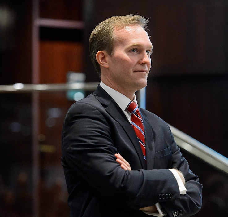 (Trent Nelson  |  Tribune File Photo) Salt Lake County Mayor Ben McAdams unveils his proposed 2015 budget in Salt Lake City, on Tuesday October 28, 2014.