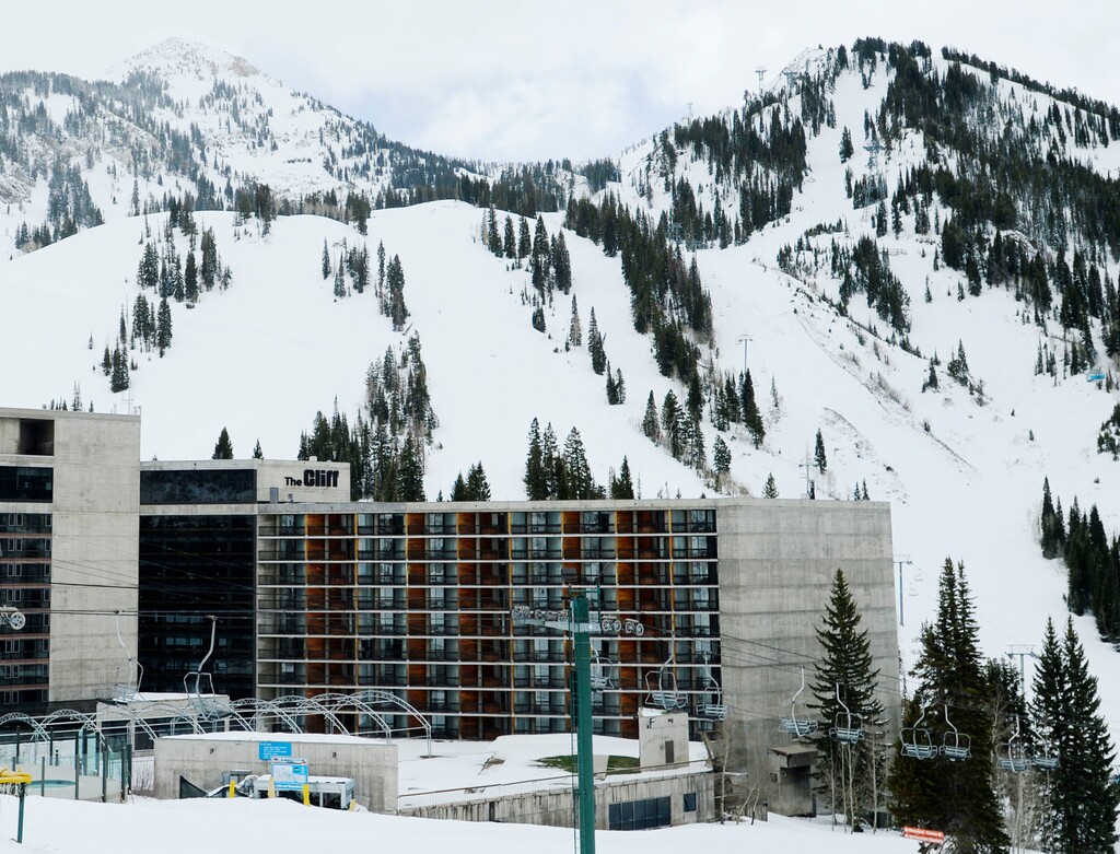Steve Griffin  |  The Salt Lake TribuneThe Cliff Lodge at Snowbird ski resort in Little Cottonwood Canyon  Salt Lake City, Utah Monday, May 12, 2014. 