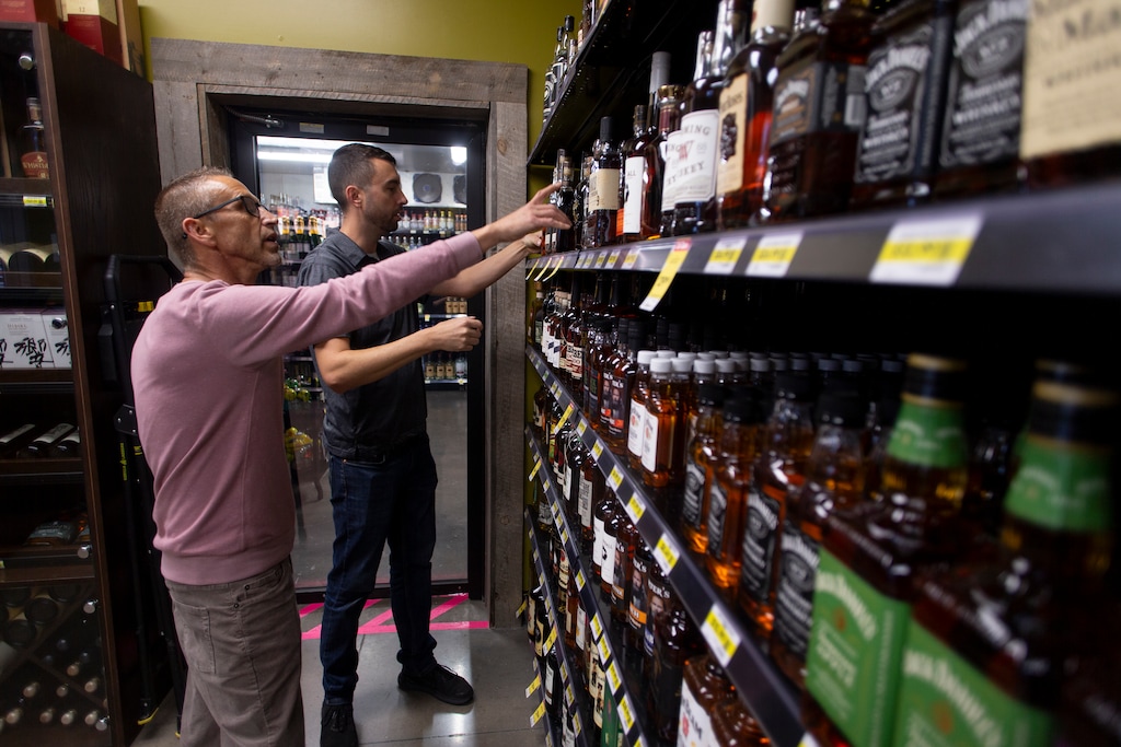 (Chris Caldwell | Special to The Tribune) Store owners Tim Rigby and Gregory Daines at Southern Spirits and Wine in St. George, Tuesday, Nov. 18, 2025.