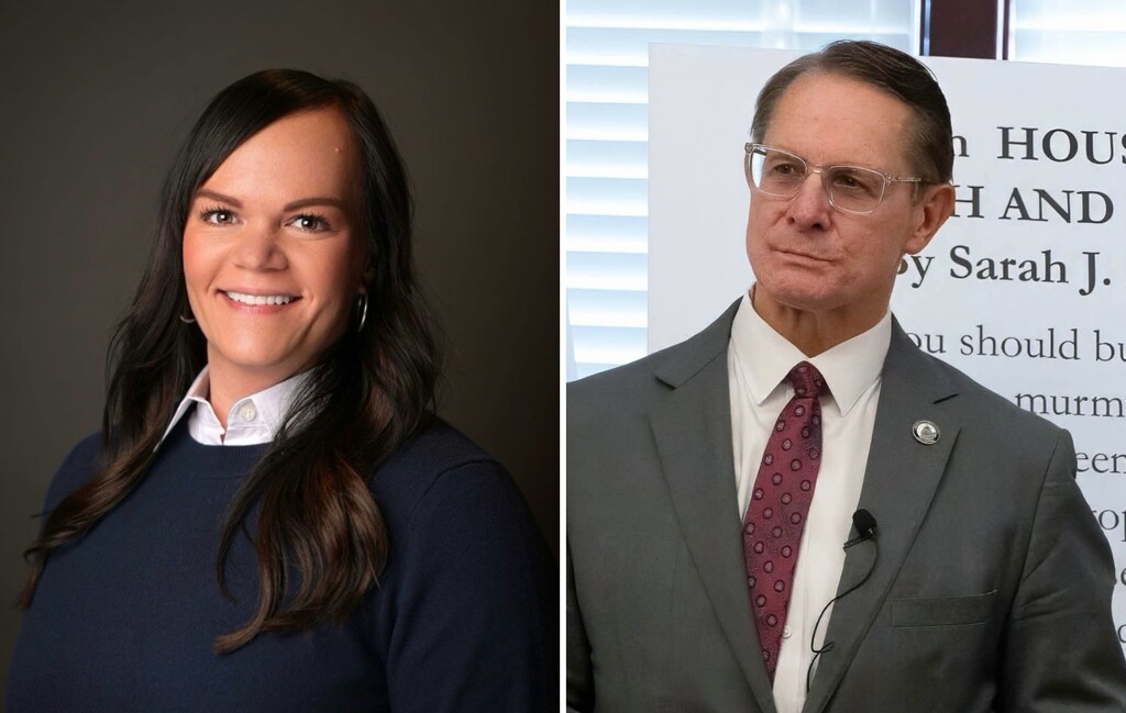 (Wignall campaign; The Salt Lake Tribune) Unaffiliated candidate Jessica Wignall, left, and Republican Ken Ivory, candidates for the House District 39 election.