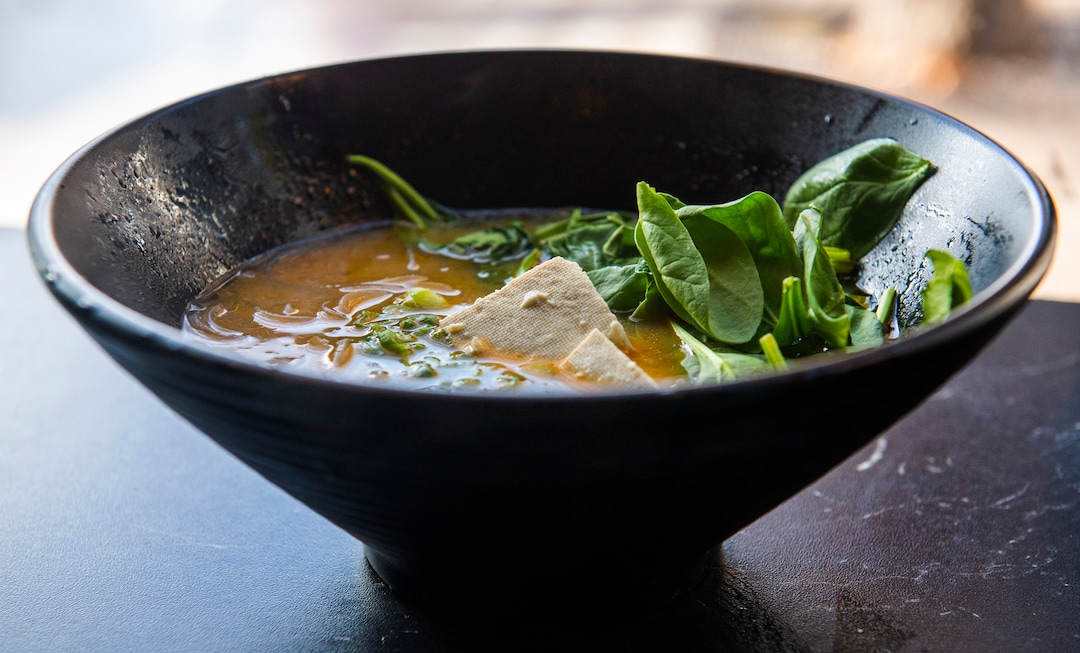 (Rick Egan  |  The Salt Lake Tribune)   Veggie Ramen with Miso broth and tofu at the Ramen Bar in Salt Lake City, Wednesday, Jan. 16, 2019.