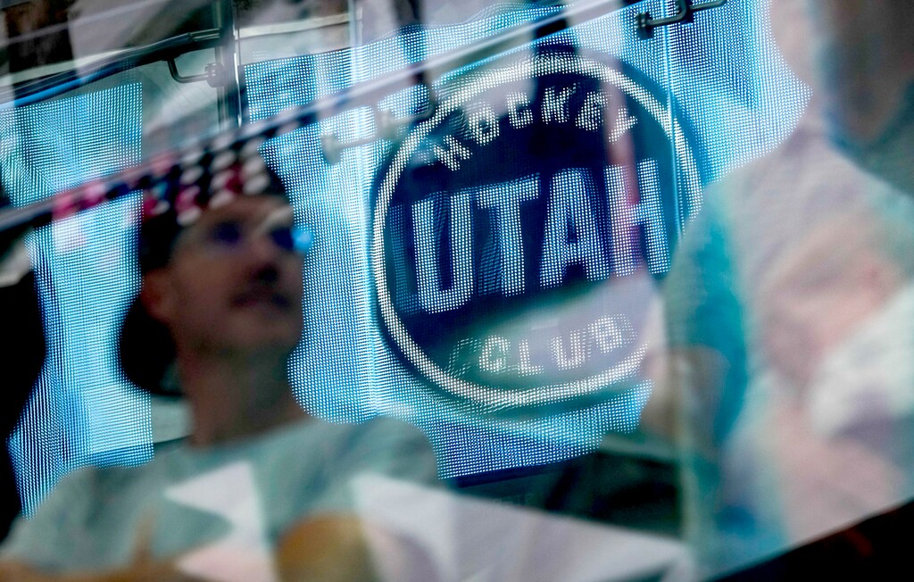 (Francisco Kjolseth  |  The Salt Lake Tribune) The Utah Hockey Club hosts their first NHL draft party at the Delta Center on Friday, June 28, 2024.