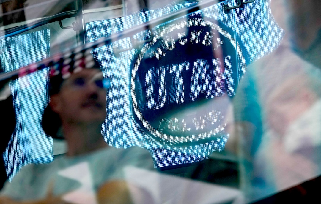 (Francisco Kjolseth  |  The Salt Lake Tribune) The Utah Hockey Club hosts their first NHL draft party at the Delta Center on Friday, June 28, 2024.