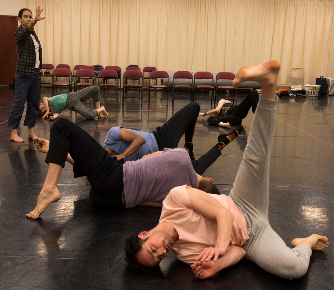 (Rick Egan  |  The Salt Lake Tribune)     Ririe-Woodbury dancers rehearse for their show next week, and for their upcoming international tour to South Korea and Mongolia. Wednesday, April 18, 2018.