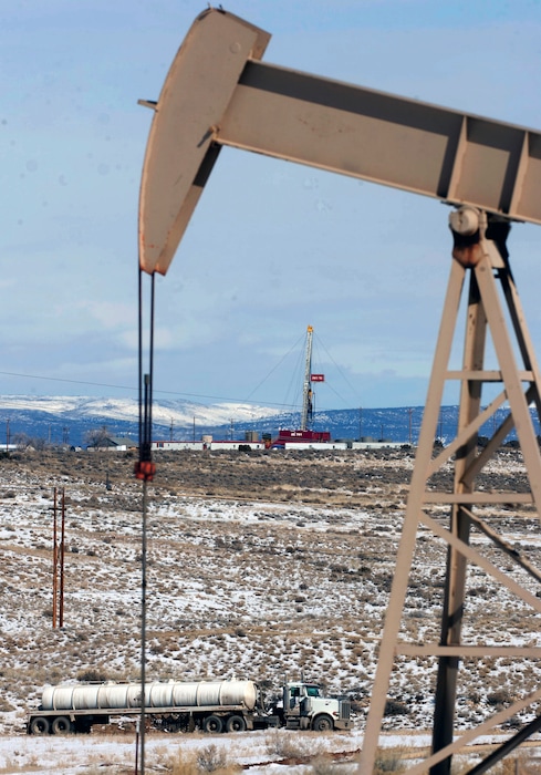 (Trent Nelson | Tribune file photo) This Feb. 21, 2012 photo, shows equipment in the oil fields of the Uintah Basin, southeast of Vernal. The Trump administration has started giving energy companies temporary breaks on royalties they must pay for oil and gas extracted from federal lands because of the coronavirus pandemic, government data shows. Royalty rate cuts so far have been authorized for at least 76 energy leases in Utah.