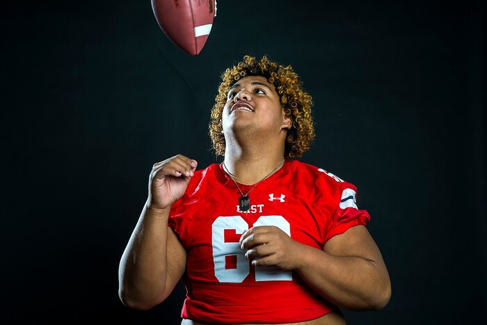 (Chris Detrick | The Salt Lake Tribune) East’s Apu Ika poses for a portrait Friday, December 15, 2017.