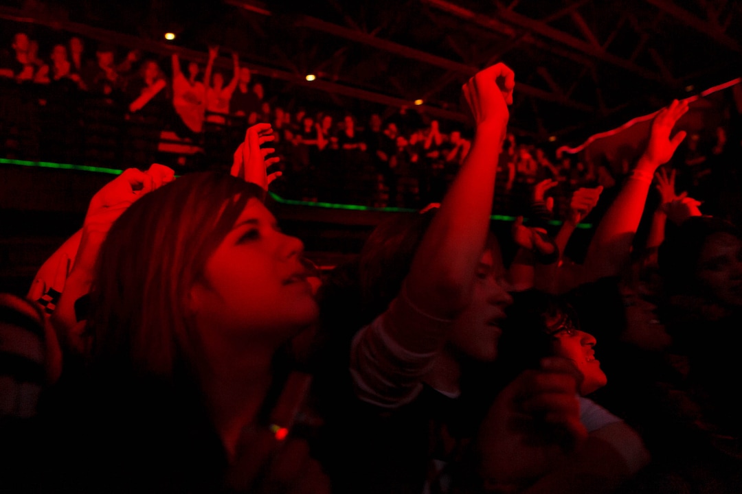(Trent Nelson | The Salt Lake Tribune) Fans watching My Chemical Romance at In The Venue in Salt Lake City, Friday, April 8, 2011.