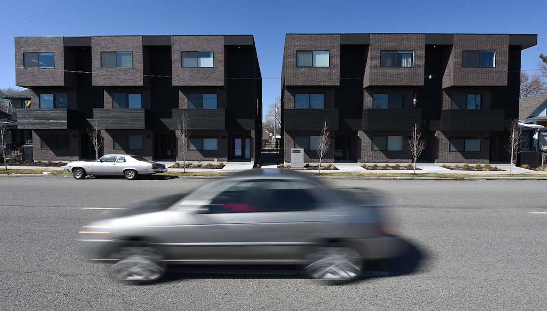 (Francisco Kjolseth  |  The Salt Lake Tribune)  Urban real estate developer CW Urban, who specializes in the construction of urban in-fill townhomes, condos and apartments has theRuby at 824 S. West Temple as one of its recent developments.
