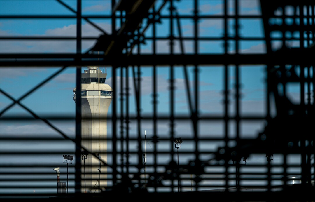 Leah Hogsten  |  The Salt Lake Tribune The Salt Lake City International Airport expansion project, Monday, Oct. 22, 2018. The first phase construction of the $3.6 billion project is due to open in 700 days. Nearing completion is the new concourse for aircraft gates, an enclosed terminal, the steel skeleton of a new "gateway" building, a five-story parking garage and elevated roadways. 