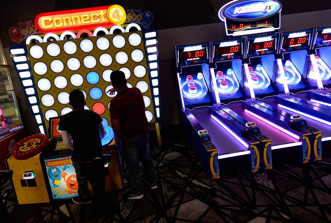 (Francisco Kjolseth  |  The Salt Lake Tribune)  All Star Bowling has opened a new 70,000 square foot, high-tech bowling and entertainment center at Valley Fair Mall, in West Valley City. It has 32 lanes with luxury seating, laser tag and virtual reality games as well as old-school air hockey, basketball and bumper cars. Inside the center is the new Pins & Ales 21+ bar with more games including axe throwing.