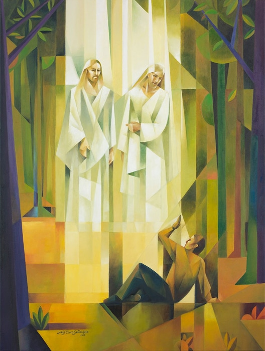 (Image courtesy of The Church of Jesus Christ of Latter-day Saints) A depiction of church founder Joseph Smith's "First Vision."