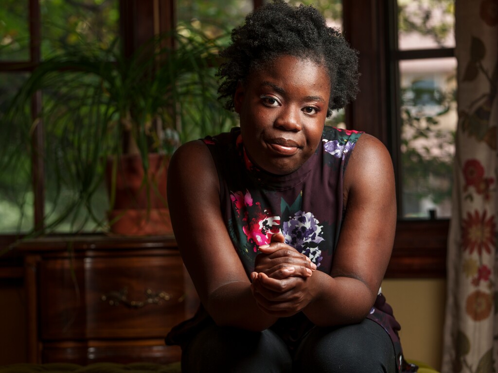 (Leah Hogsten | The Salt Lake Tribune) Emma Zemp, 15, pictured in her home Friday, May 27, 2022. Zemp quit the upcoming production of the Elton John/Tim Rice musical "Aida" at Center Stage Performing Arts Studio and sent a letter to the show directors for being "culturally insensitive" in the way the directors cast the show.