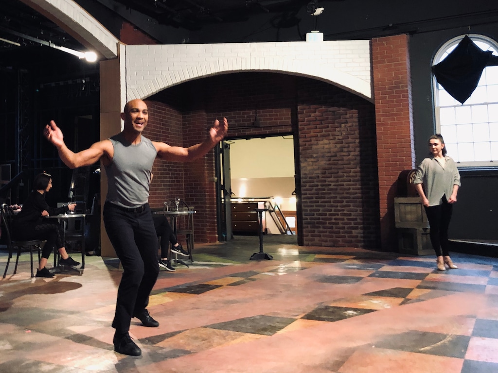 (Photo courtesy Joshua Black/Salt Lake Acting Company) Darrell T. Joe and Mikki Reeve perform for a focus group during a March rehearsal of “Silent Dancer.”
