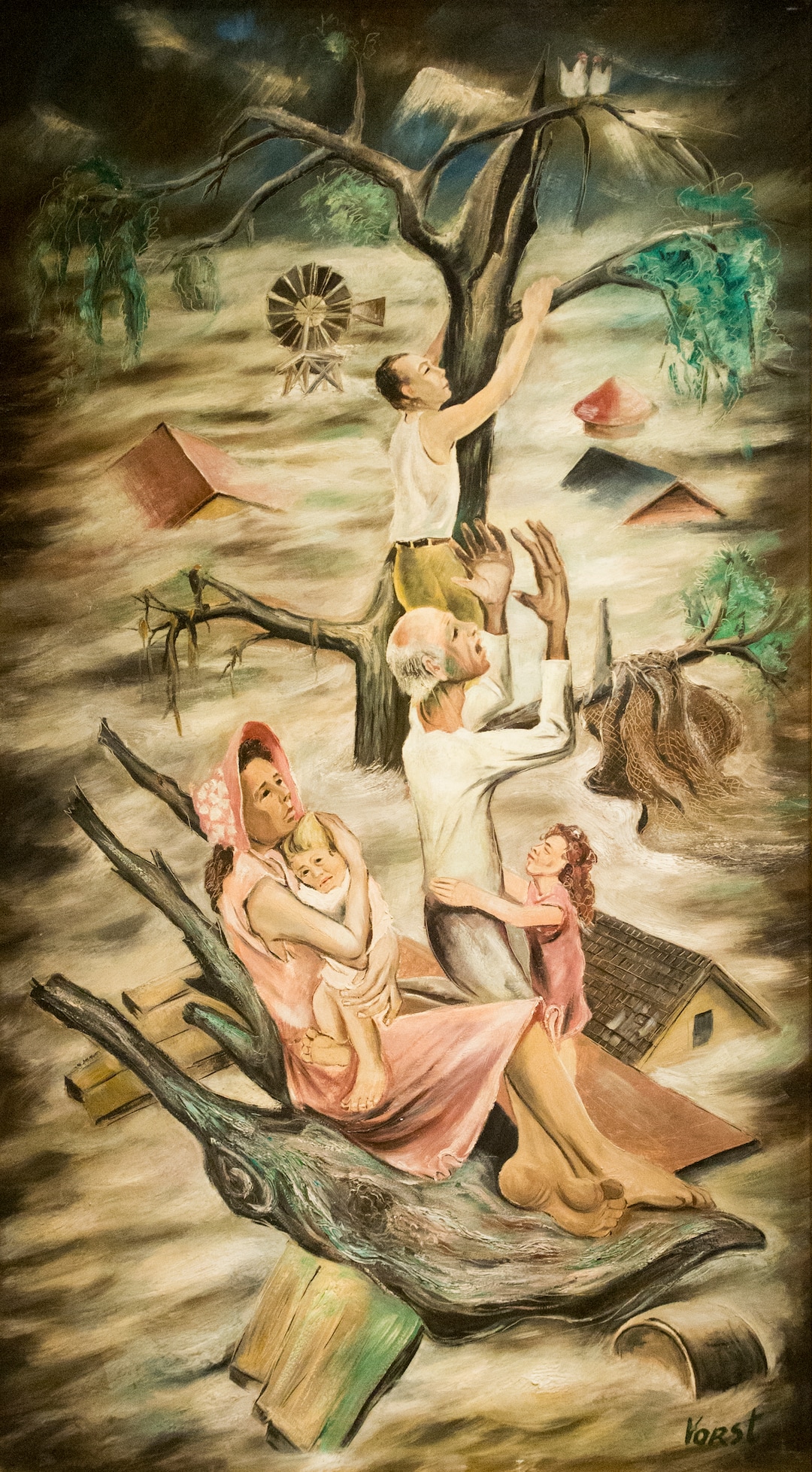 (Rick Egan  |  The Salt Lake Tribune)   Hope Alone Remains, by Joseph Paul Vorst, in new exhibit titled: “Joseph Paul Vorst: A Retrospective,” which will run from November 9, 2017, through April 15, 2018, at the LDS Church History Museum. Thursday, November 9, 2017.