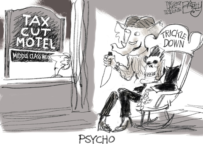 This Pat Bagley cartoon appears in The Salt Lake Tribune on Friday, Dec. 1, 2017.