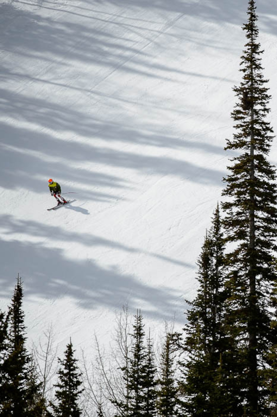 (Trent Nelson  |  The Salt Lake Tribune)  Skiers at Snowbird on Thursday April 4, 2019.