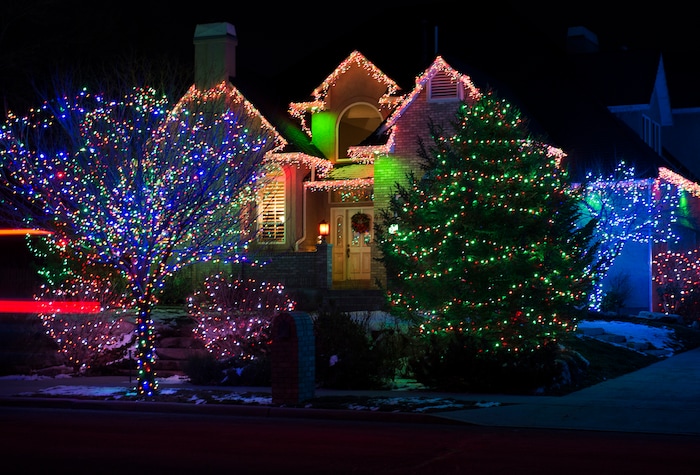 (Scott Sommerdorf | The Salt Lake Tribune)
A view of a house on 1500 East near 4500 South in Salt Lake City. The United States uses more electricity for Christmas lights than some countries use all year.