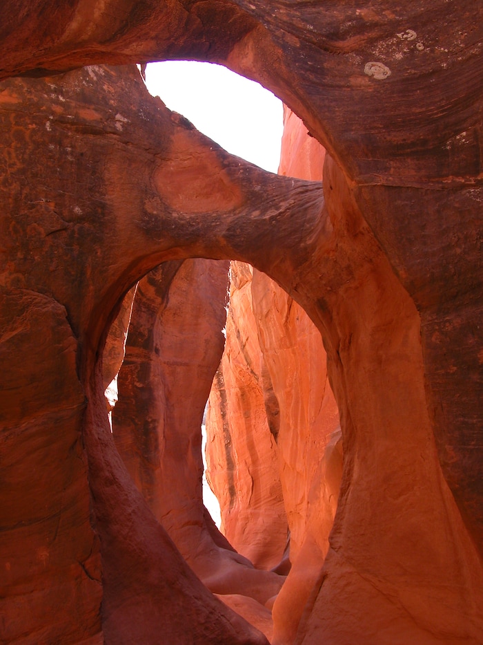 (Tribune file photo) Peek-a-boo Gulch, a narrow tributary canyon of Dry Fork Canyon, is photographed October, 2012.