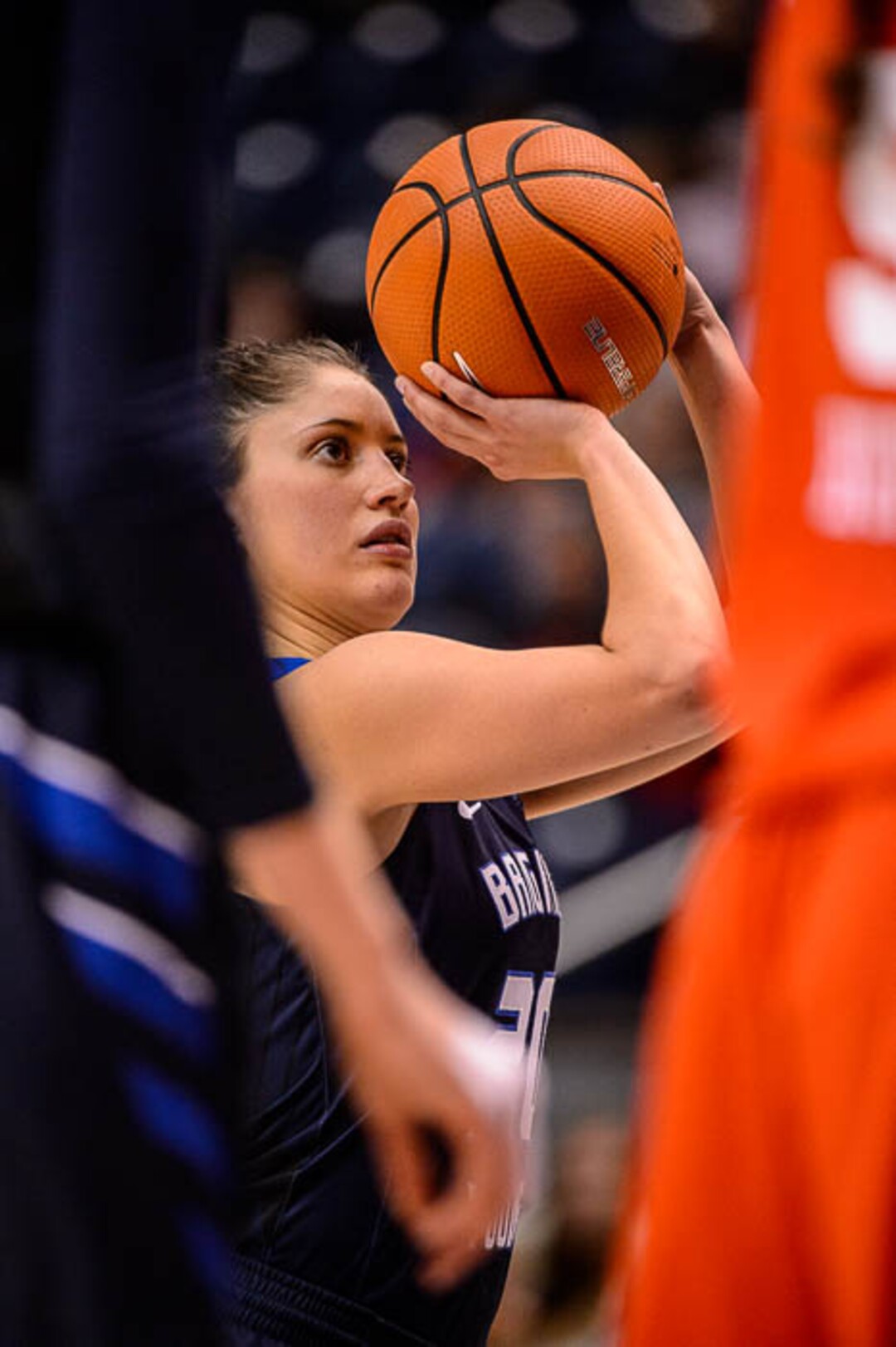 (Trent Nelson | The Salt Lake Tribune)  Brigham Young Cougars guard Cassie Broadhead Devashraye (20) as BYU hosts Utah, NCAA women's basketball in Provo, Saturday December 9, 2017.
