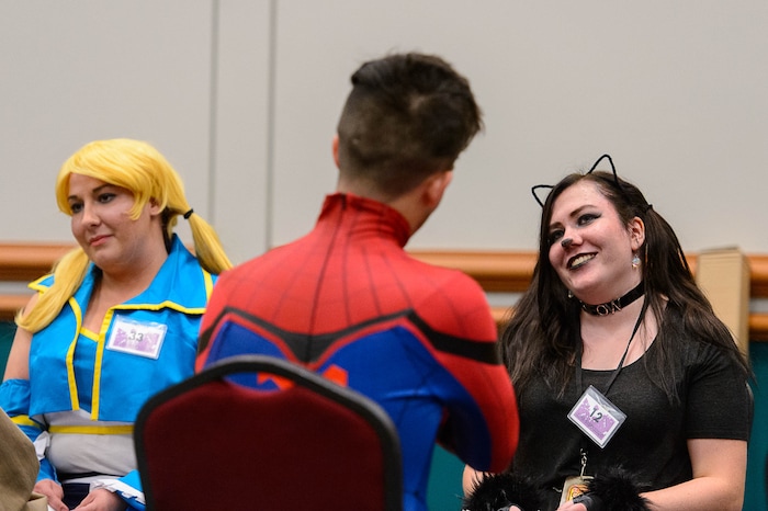 (Trent Nelson | The Salt Lake Tribune) Sci-Fi Speed Dating at Salt Lake Comic Con, Thursday September 21, 2017.