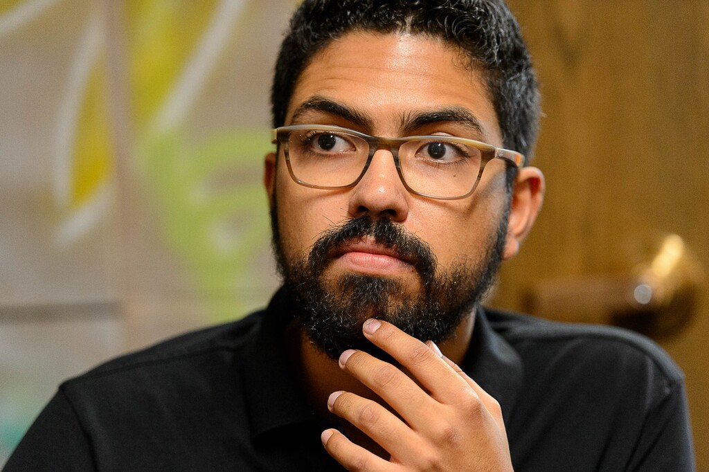 (Trent Nelson | The Salt Lake Tribune) Alonso R. Reyna Rivarola at the University of Utah's new Dream Center, Friday August 18, 2017. Rivarola is a recipient of DACA who works at the University of Utah as the Dream Program coordinator in the Office of Engagement. He works to support undocumented students (with and without DACA) during their educational journey.