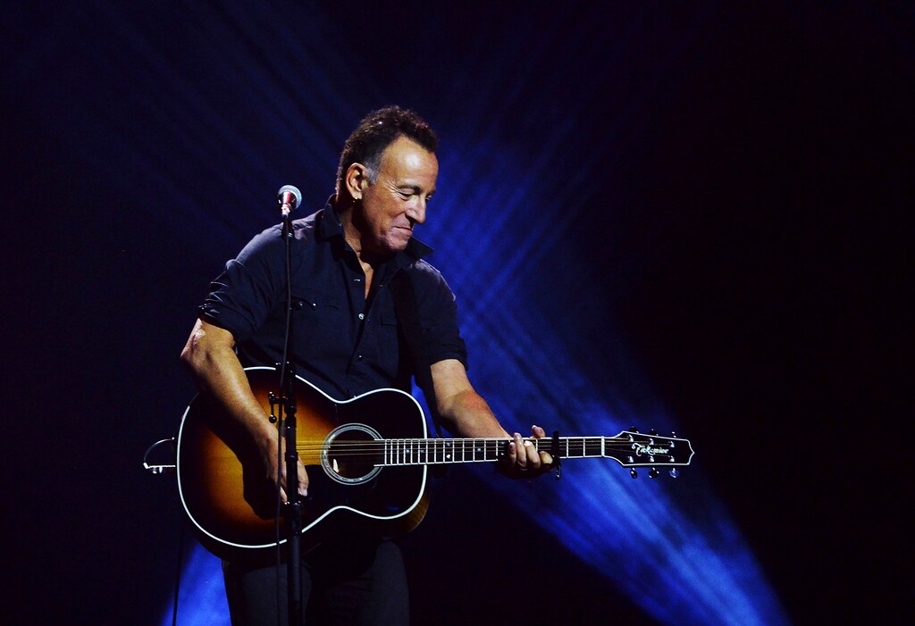 FILE - Bruce Springsteen performs during the closing ceremonies of the Invictus Games in Toronto on Sept. 30, 2017. Springsteen's latest album, "Letter To You" will be released on Oct. 23.  (Nathan Denette/The Canadian Press via AP, File)