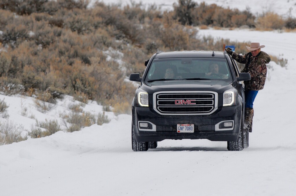 (Mark Graves | The Oregonian | The Associated Press) Protesters roam the Malheur National Wildlife headquarters in Burns, Ore., on Sunday, Jan 3, 2016. Armed protesters took over the Malheur National Wildlife Refuge on Saturday after participating in a peaceful rally over the prison sentences of local ranchers Dwight and Steven Hammond. The decision to send the man back to prison generated controversy and is part of a decades-long dispute between some Westerners and the federal government over the use of public lands.