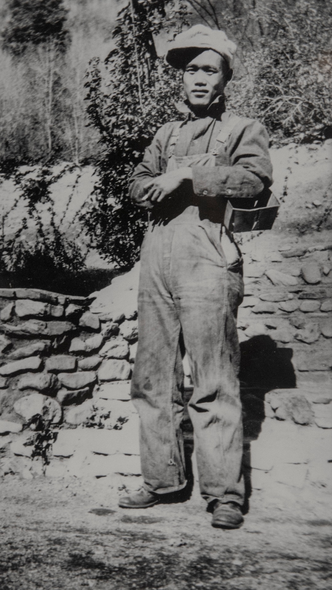 (Photo courtesy of Loghaven)     Emil, the original gardener and caretaker at Log Haven, circa 1920-1922