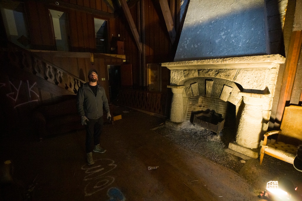 (Bethany Baker  |  The Salt Lake Tribune) Cameron Jensen speaks while standing inside one of his newly acquired buildings in Logan Canyon on Wednesday, Feb. 25, 2026.