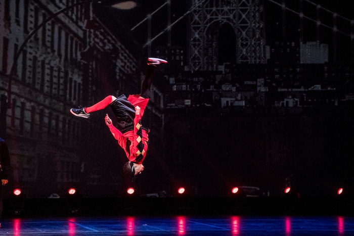 (Photo courtesy of Tim Norris) The Hip Hop Nutcracker, shown being performed at Dolby Theatre in Los Angeles on Nov, 17, 2017, combines Tchaikovsky’s music and Hoffmann’s story with a breakdancing “B-boy Dream Team,” a DJ, an electric violinist, and an opening set from rapper Kurtis Blow. The show takes place at Eccles Theater in Salt Lake City on Nov. 21, 2019.