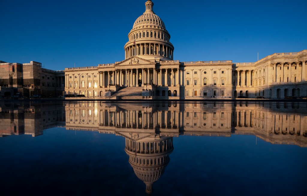(J. Scott Applewhite | AP) The Capitol is seen in Washington, early Wednesday, Dec. 18, 2019. President Donald Trump is on the cusp of being impeached by the House, with a historic debate set Wednesday on charges that he abused his power and obstructed Congress ahead of votes that will leave a defining mark on his tenure at the White House.