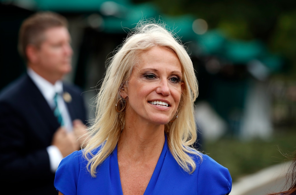 (Alex Brandon | The Associated Press) In this July 27, 2017, file photo, Counselor to the President Kellyanne Conway walks back to the West Wing of the White House in Washington. A federal watchdog says Conway violated the federal law prohibiting government officials from using their positions to influence political campaigns. The Office of Special Counsel says Conway violated the Hatch Act twice last year when she advocated for embattled Alabama GOP Senate candidate Roy Moore and against his Democratic rival, Sen. Doug Jones.