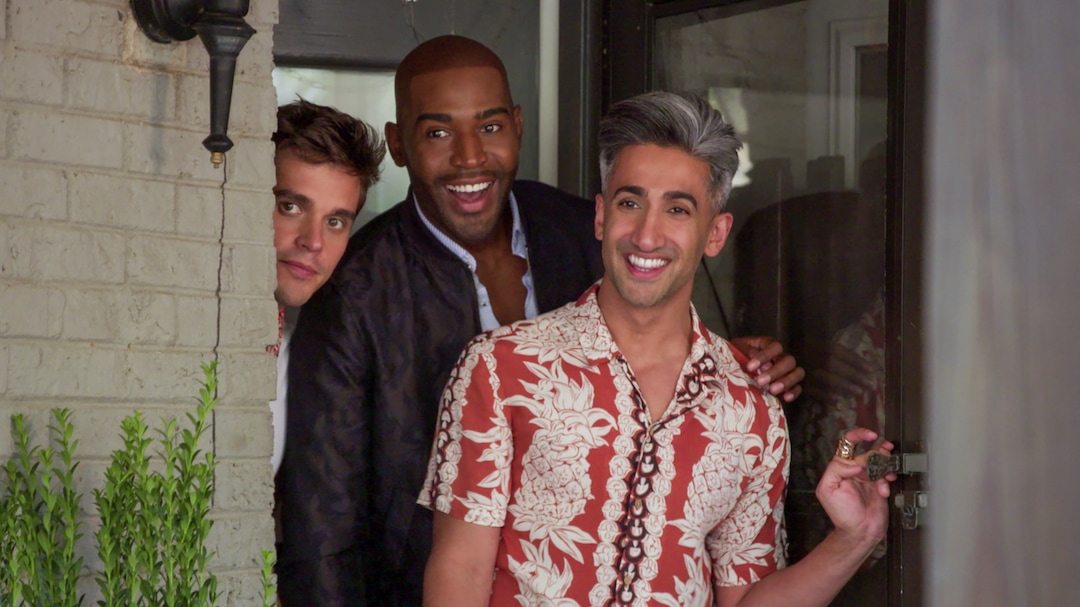 (Photo courtesy of Netflix) Antoni Porowski, Karamo Brown and Tan France in an episode of “Queer Eye.”