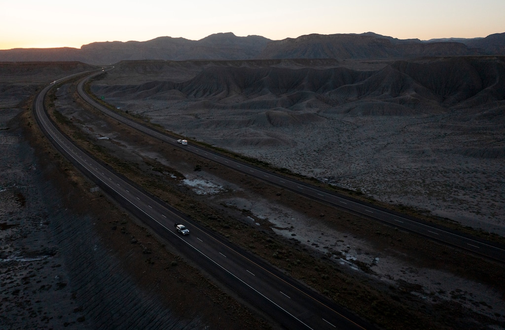 (Bethany Baker  |  The Salt Lake Tribune) A drug bust by the Grand County Sheriff's Office along this stretch of Interstate 70 was central to a complaint against Sheriff Jamison Wiggins.