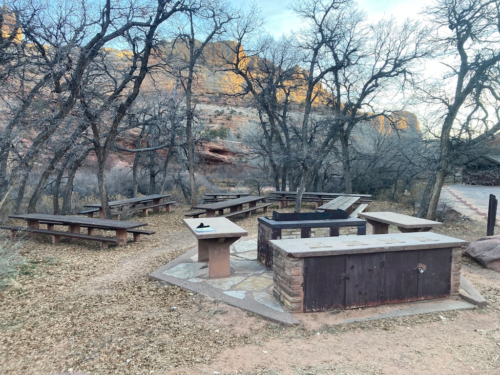 (Keith Watts) The picnic area at Calf Creek is tucked in an oak grove in Grand Staircase-Escalante National Monument. The monument’s most popular destination,  the site and related trailhead are getting a complete overhaul this year, with expanded parking and camping and new facilities.
