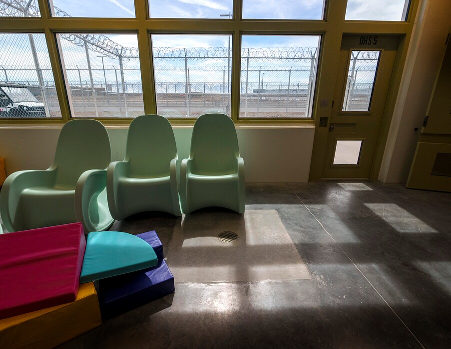 (Leah Hogsten | The Salt Lake Tribune) New pillows, highchairs, bedding, breast pumps, diapers and rocking chairs adorn the Utah State Correctional Facility's nursery unit that will house four incarcerated mothers and their babies on April 7, 2023. The nursery is slated to open in June.