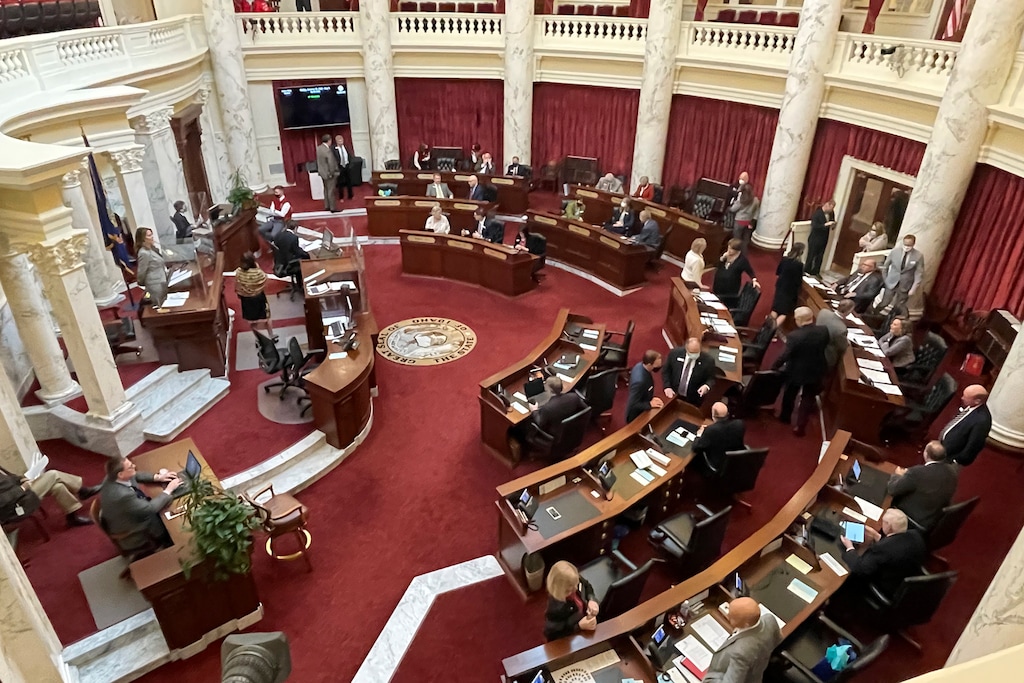 (Keith Ridler | AP photo)

In this Jan. 15 photo, the Idaho Senate gathers in the Statehouse in Boise, Idaho.