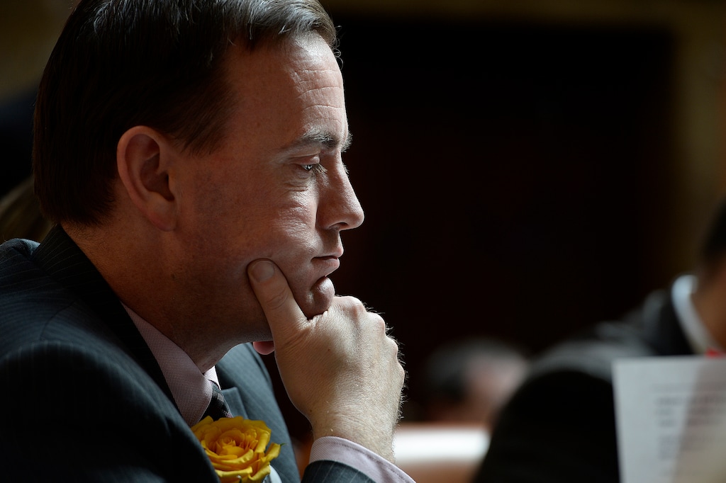 (Scott Sommerdorf | Tribune file photo) Rep. Mike Winder, R-West Valley City, in the House of Representatives, Feb. 14, 2018. Winder is sponsoring a bill to implement ranked-choice voting in Utah primary elections.