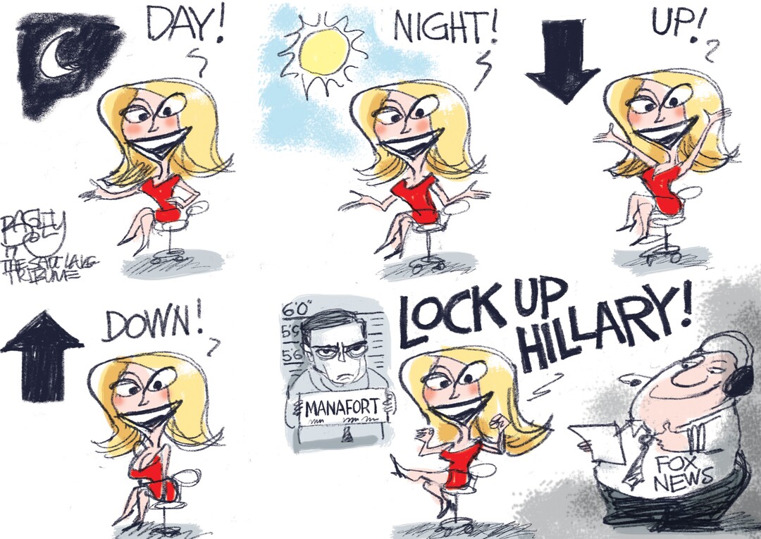(Pat Bagley | The Salt Lake Tribune) This Pat Bagley cartoon, titled "The Upside Down," appears in The Salt Lake Tribune on Tuesday, Oct. 31, 2017.