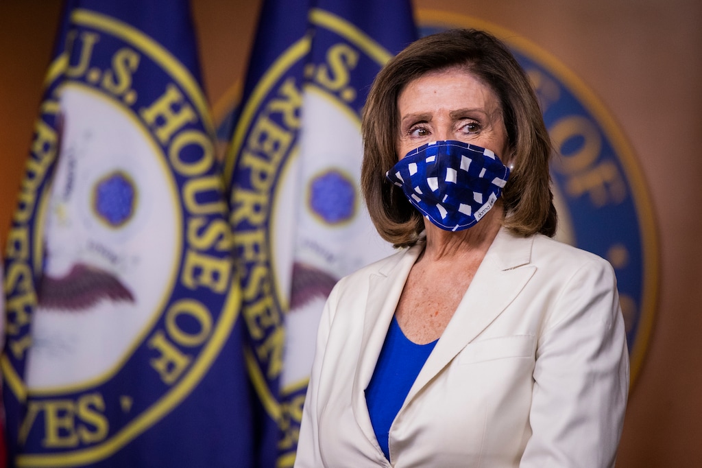 (Manuel Balce Ceneta | AP) House Speaker Nancy Pelosi of Calif. listens to questions during a news conference on Capitol Hill Thursday, April 30, 2020, in Washington.