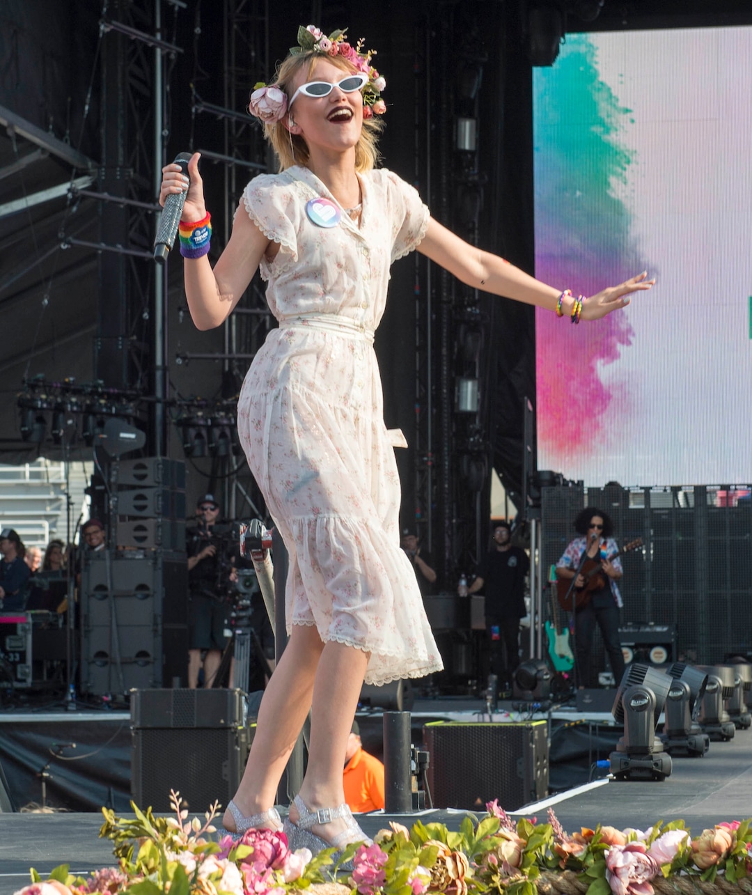 (Rick Egan  |  The Salt Lake Tribune)     Grace Vanderwaal performs at the Loveloud Festival at Rice-Eccles Stadium, Saturday, July 28, 2018. 