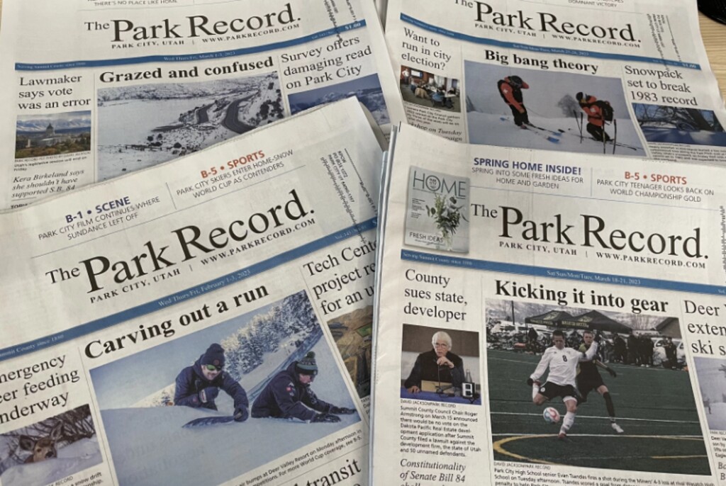 (Parker Malatesta | KPCW) The Park Record has been continuously published since 1880.